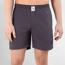 u.s. polo assn. Solid Men Grey Boxer Shorts-picture-19