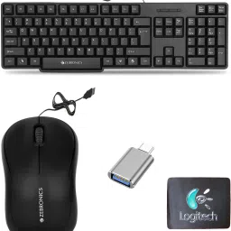 Mophonics K20 Keyboard, Comfort Mouse, MousePad, C-OTG,.(Set of 4). Combo Set-0