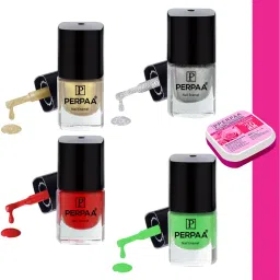 High-Shine Long Lasting Non Toxic Professional Nail Polish Set of 4-25