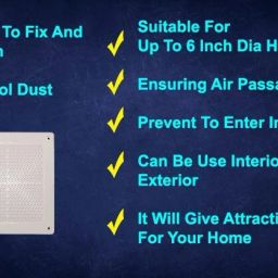 myy brand Exhaust Fan Mosquito Net Cover Square Shape Up To 12 Inch Holes Pack Of 2 Insect Net image 3