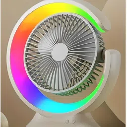 CITRODA (RECHARGEABLE TABLE FAN),2400MAH,3 FAN BLADES,180°Rotatable FAN,HIGH SPEED FAN Portable table fan,Camping Traveling Kitchen Office Outdoor Rechargeable Fan-16
