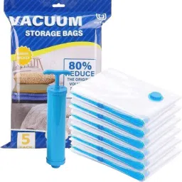 Pump & Preserve: Reusable Space Saver Vacuum Sealer Bags for Clothes Travel Storage Vacuum Bags-image-33