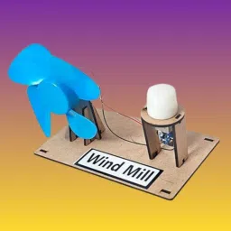 Project Science Wind Mill Toy Kit Class 6 School Working Model Kids Experiment-3