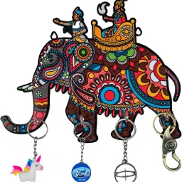 Key Holder for Home|Wooden Key Stand for Wall|Key Hanger|Key hooks (11394) Wood Key Holder-picture-29