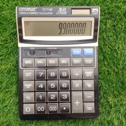 CT-714D Bright Display Soft Keys Check & Correct BasicCalculator-24