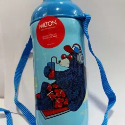 Steel Slim Insulated School Kids Bottle with Inner Steel,KIDS BOTTLE, BEAR 420 ml Water Bottle-image-3