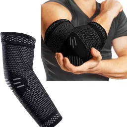 1Pc Elbow Support Compression Sleeve for Pain Relief Elbow Support-image-0