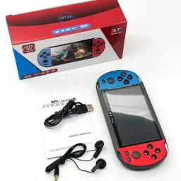 GLOWISH IPS Screen ProRetro Handheld Video GameConsole Built-inClassic Games X7 4.3 inch 4 GB with 100 GAMES, Tekken 3, Racing, Contra, mario-32