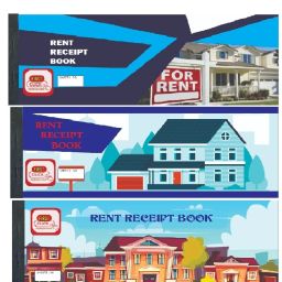 Rent Receipt Book, Set of 3 Size : Rent (11x27 cm) No. of Sheets : 50 2-Part Rent Receipt Book-image-12