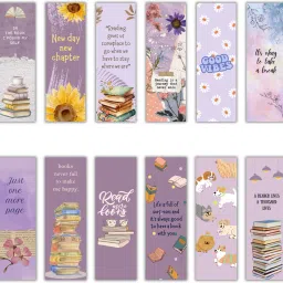 Designer Bookmarks Set of 16, Specially Designed for Book, 350 GSM set of 16 Bookmark-19