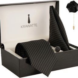 KRAWATTE Satin Tie & Cufflink-image-46