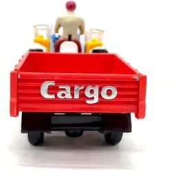 sabirat Tractor with Trolly Pull Back Plastic Toy {multicolor] image 3