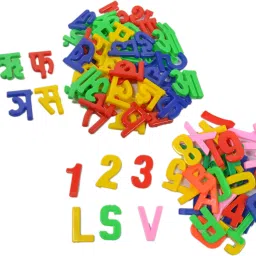 learning creative hindi alphabet and abc+123 block set-48