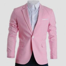 Men Solid Single Breasted Casual Blazer-image-72