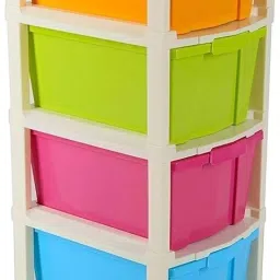 ashlas 4 Layer Foldable Multipurpose Plastic Rectangular Modular Drawer Organizer Boxes PP Collapsible Wardrobe image 3