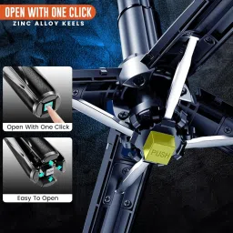 WeCool F-Mini 4 Leg Selfie stick(Quadripod) with One Click Auto Open Design Bluetooth Selfie Stick image 2