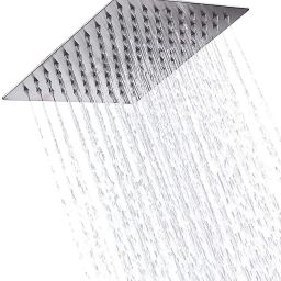 Over Head Shower Home Equipment 6*6 Slim Body Rain Shower For Wall Mount Bathroom Accessories Set For Home With Arm Combo Made In Stainless Steel 304, Look Like Luxurious, Great Choice For Bath Accessories, Best For All Bathroom Fixed Mount-picture-14