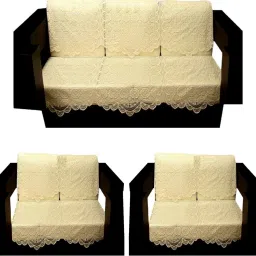 7S Sofa Set Cover Cream Sofa Fabric-16