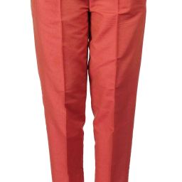 Women Regular Fit Orange Polyester Trousers-image-23