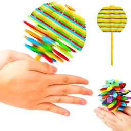 Spinning Candy Flower Toy for Kids | Colorful Lollipop Shaped Hand Spinner-image-33