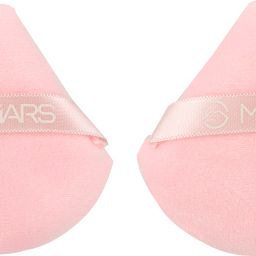 Triangle Velvet Powder Pizza Puff Mini Face Makeup Sponge Cosmetics (Pack of 2)-image-55
