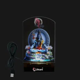 ukani UV Print USB SHIVJI Lamp for Car/Office/Desktop/Table Top Table Lamp image 3
