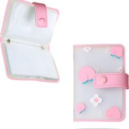 Women Casual Pink Plastic Card Holder-image-53