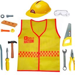 Engineer's Dress Roleplay Tools Toys Engineering Tool Kit for Kids 4 to 12 Years-2