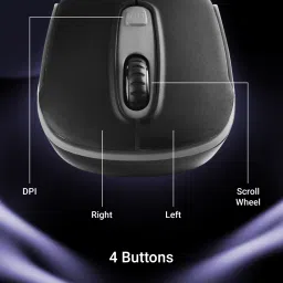 ZEBRONICS Dash Pro Wireless Ambidextrous Optical Mouse Wireless Mouse, 1600 DPI, 3-Level DPI, Lightweight, Power Saving image 5