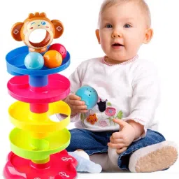 4 Layer Ball Drop & Roll Swirling Tower Educational Toy For Babies & Toddlers-image-18