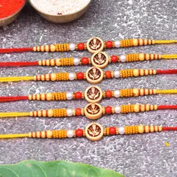 Religious G3-6 Assorted Rakhi Set-image-28