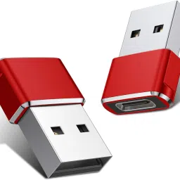 Jihaan USB 3.1 USB-C Female to USB Male USB Type C Female to USB OTG Adapter Red USB Adapter-17