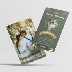 aanyacentric 5.4x8.6cm PVC Anniversary Photo Wallet Card Gift with Envelope Greeting Card-picture-10
