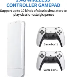 EXtreme PS5 M15 Retro Game Stick Console Pro 2.4G Dual Wireless game box video games 64 GB with HDMI Output 9 Emulator, Video Game Hand tv With TV Game Set GB with transforming it into a retro gaming powerhouse. image 2