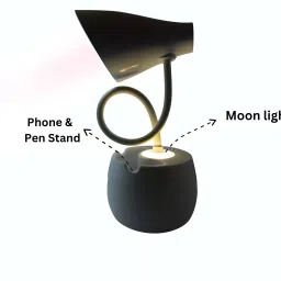 akari Table Lamp with Adjustable Brightness, Touch Control, and Night Light Study Lamp image 2