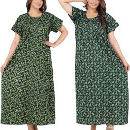 Pack of 2 Women Nighty Set-image-2