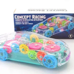 paramount gallery Transparent Musical Concept Racing Car with 3D Flashing LED Lights -A261-picture-15