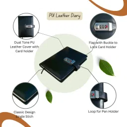 craftopix PU Leather Lock Combination with Password A5 Notebook Ruled 192 Pages image 4