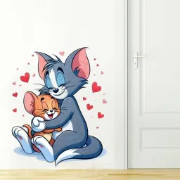 60 cm New Love Tom and Jerry Wall Sticker Kids room Self Adhesive Sticker-image-30