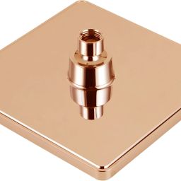 carnival Overhead 8X8 Inch Rose Gold Shower Head Set with Arm For Bathroom | SS-304 Fixed Mount image 4