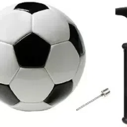 Football Black and White with air pump and pin Football - Size: 5-image-26