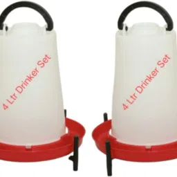 Chick drinker 4 litters (Set of 2 nos) Tube Bird Feeder-17