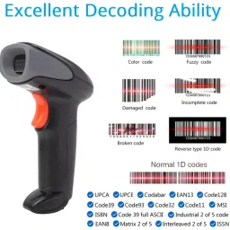 ATPOS AT-2200DW 2D/1D Qr Code USB Wired / Wireless 2D Camera Barcode Scanner image 3