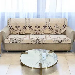 Jacquard Damask 3+1+1 Seater Sofa Cover-image-30