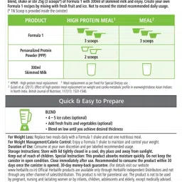 herbalife FORMULA 1 SHAKE MIX MANGO- FLAVOUR MANGO Powder image 2