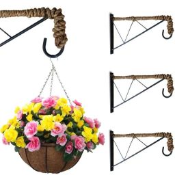 10 Inch Rope Bracket for Hanging Baskets and Bird Feeders (Set of 6 Pcs) 26.5 Shelf Bracket-24
