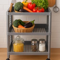 Plastic Kitchen Trolley-image-83