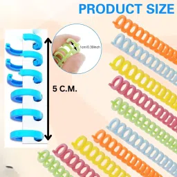 kidwill 10 Pcs Binding Combs, 6 Rings Hole Binding Spines, Binding Machine Model Building Kit image 2