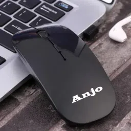 ANJO Combo Ultra Slim with 4 Buttons, 3 DPI Modes & Mouse Pad 9x7.5 Wireless Ambidextrous Optical Gaming Mouse with Bluetooth image 4