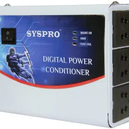 syspro Computer & Printer Voltage Stabilizer with Wall Mount (Working Range 160-290 V) Computer Shield Voltage Stabilizer image 4